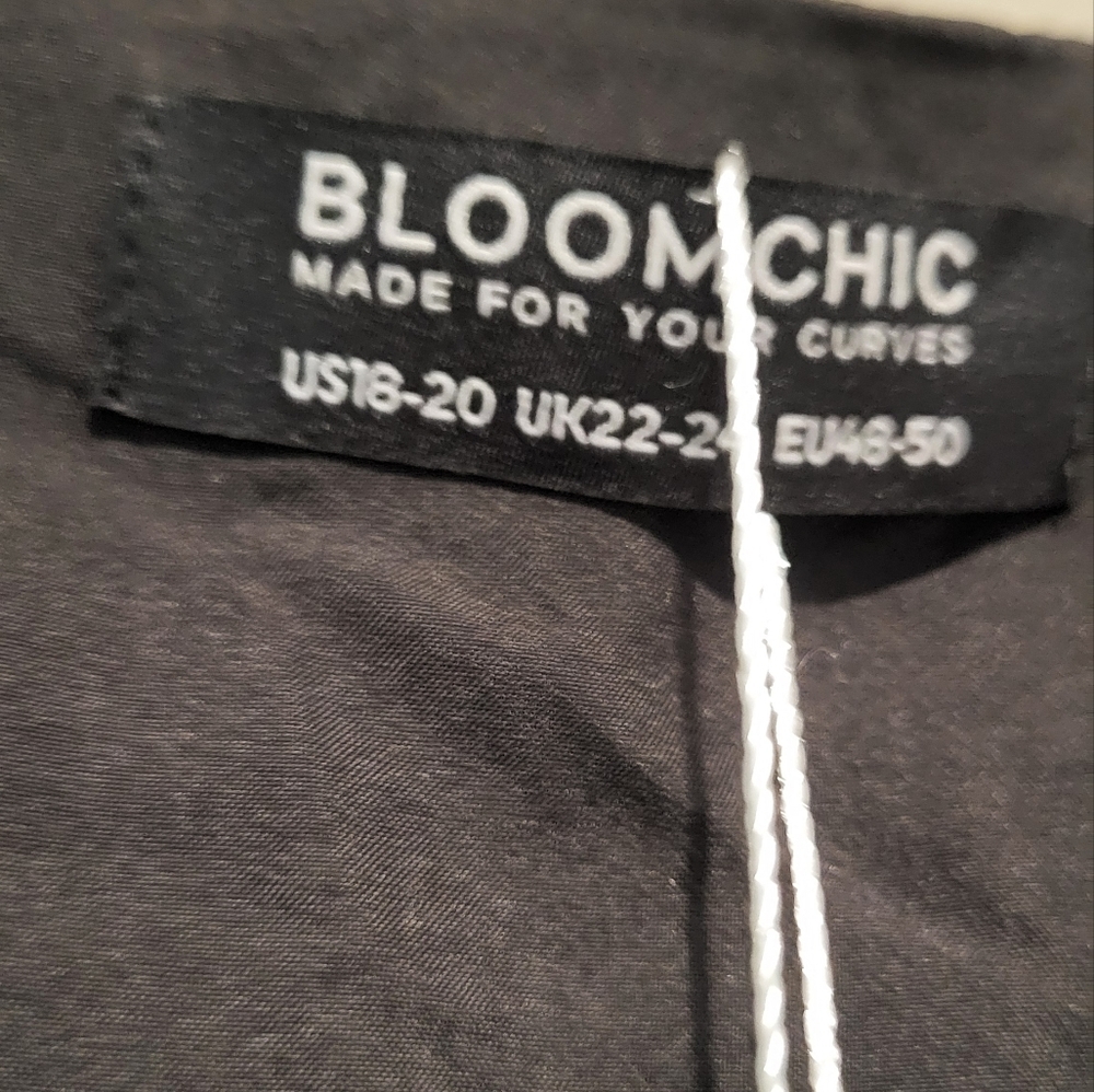 NWT Bloomchic Floral Embroidered Mesh Elastic Waist Dress Size 18/20 - Picture 12 of 12